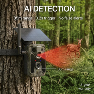 4G Solar Trail Camera 4K