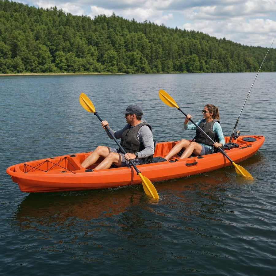 Rigged to fish from both seats
