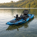 Pedal Drive Fishing Kayak – 10.8ft Sit-on-Top Angler Kayak with Fin Drive, Rudder, Padded Seat & Rod Holders