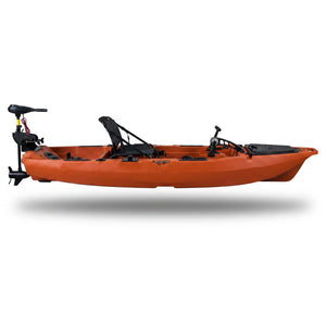 Modular fishing kayak side profile