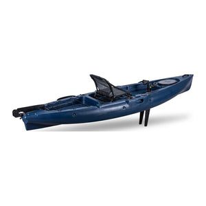 Pedal fishing kayak rear three-quarter view