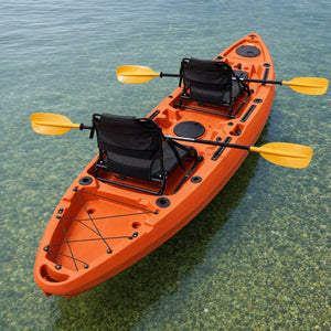 Two adjustable seats and deck rigging