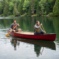 Classic Recreational Canoe – 3.9m Open Wood-Seat Canoe for 2-3 People for Lakes, Rivers & Touring