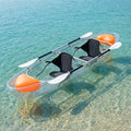 Transparent Kayak – 2-Person Clear Polycarbonate Kayak with See-Through Hull, Two Seats & Paddles