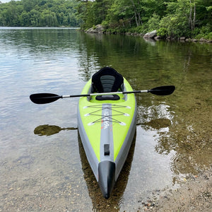 Inflatable kayak seat and deck