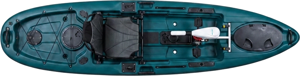 Paddle, pedal or motor - fully rigged
