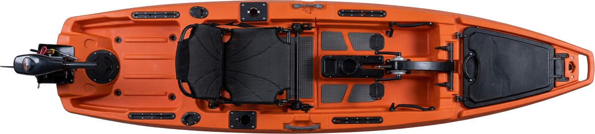 Two-piece, motor-ready, fully rigged